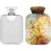 NAANLE Galaxy Tree of Life Hot Water Bottle with Cover - 2L Heat Bottle for Back Pain Relief Hand & Foot Warmer Neck Warmth & Cold Therapy - International Shipping - Buy Online on GoSupps.com