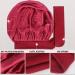 Arqumi Silk Bonnet 2PCS - Large Adjustable Satin Hair Wrap for Sleeping and Hair Care, Black & Wine Red - Buy Online on GoSupps.com