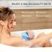 Fastech Silicone Body Brush - Double-Sided Bathing & Shower Brush for Deep Cleaning Gentle Peeling & Massage - Hygienic Alternative to Loofah/Sponge for All Skin Types - Light Blue - Buy Online on GoSupps.com