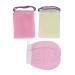 African Exfoliating Net African Bath Sponge Long Net Bath Sponge Exfoliating Shower Body Scrubber for Daily Use (Roseate Beige)