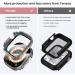 Tensea Waterproof Apple Watch 49mm Screen Protector Case with Tempered Glass Film - Sweatproof Protective Cover for Men and Women - Buy Online on GoSupps.com