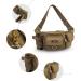 Piscifun Adjustable Waist Fishing Tackle Bag | Portable Water-Resistant Fanny Pack | Multi-function Outdoor Fly Fishing Storage | Small Bag in Khaki - Buy Online on GoSupps.com