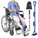 39 Inch Long Leg Lifter Strap with Padded Handgrips and Foot Loop Rigid Leg Lifter Hip&Knee Replacement Surgery Recovery Kit Mobility Aids Tool Foot Lifter Easily Get in and Out of Bed Car Wheelchair Blue