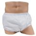 LeakMaster Adult PUL Waterproof Pants - Soft, Quiet, Breathable, Durable Adult Plastic Pants. Generous Cut/Fit for Use with Cloth Diapers - White, X-Large Best Fits 42-48 Inch Waist (1 Pack) X-Large (Pack of 1)