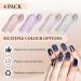 Vabean 4 Pairs Manicure Gloves | Anti-UV Protection for Gel Nails | Fingerless UV Light Gloves | Women's Nail Care Gloves in Pink, Purple, Beige, Light Gray - Buy Online on GoSupps.com