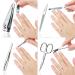 marQus 4-Piece Manicure Set for Women and Men | Sharp Nail Scissors, Tweezers, Clippers & Sapphire File | Solingen | Perfect Travel Kit - Mint - Buy Online on GoSupps.com