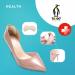 Biped Health Heel Protectors - 4 Pairs Self-Adhesive Cushions for Big Shoes & Heel Pain Relief - Breathable Heel Pillows (Black) - Buy Online on GoSupps.com