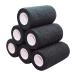 6 Pack-4"x5Yards MINGYUE Self Adhesive Bandage Wrap Athletic Tape Sports Tape Wrist and Ankle Wrap Tape Cohesive Bandage for vet tape(Black) 6rolls Black