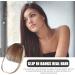 Lesunbak Clip in Bangs Real Hair French Bangs Clip on Fake Bangs Fringe Natural Color Fringe Hairpieces Stylish Neat Bangs Hair Extension for Girls Women brown - Buy Online on GoSupps.com