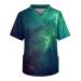 Kasacks Men Care V-neck Pattern printing Bunte Kasacks Care Short sleeve slip shirt with bags loose Kasackhirt leisure shirt Light shirt summer shirt regular fit compression shirt 3xl 2-green