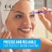 Cocos Precision Eyebrow Tweezers - Medical Grade Stainless Steel, Sharp Slanted Tip, Non-Slip Grip - 1 Pack Purple for Men & Women - Buy Online on GoSupps.com