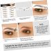 FOMIYES 10 Sheets Eyebrow 3d Sticker Lady Tools False Eyebrows -like Eyebrows Stickers Template Girl - Buy Online on GoSupps.com