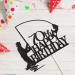 Tenhaisi Black Glitter Happy 70th Birthday Cake Topper 70th Birthday Party Decorations Fishing Cake Topper Fisherman 70th Birthday Party Supplies (FH70B-BK) - Buy Online on GoSupps.com