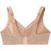 Glamorise Women's Full Figure MagicLift Plus Size Wirefree Sports Bra #1006 50DD Cafe - Seamless Back Close Design - Buy Online on GoSupps.com