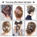 2PCS HOOJIH Messy Bun Hair Piece Silver Gray | Updo Hair Extensions for Women Girls | Large & Medium Tousled Bun Curly Wavy Ponytail Scrunchies - Buy Online on GoSupps.com