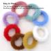 MARY LAVENDER Large Furry Hair Ties for Thick Hair - Seamless Elastic Bands 8-Pack - Buy Online on GoSupps.com