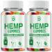 Hemp Gummies High Potency Hemp Supplement Gummies with Pure Natural Hemp Oil Extract Edible Gummy Vegan Fruit Flavor Made in USA