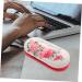 Homsfou Double-Layer Glasses Case - Travel Lens Storage Box PU Leather Red | Organizer for Glasses & Lenses - Ideal for Home & Travel - Buy Online on GoSupps.com