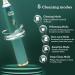GuruNanda Steel Sonic Toothbrush - Rechargeable 5 Modes 2 Min Smart Timer & Replacement Brush Heads - Teal | International Shipping Available - Buy Online on GoSupps.com