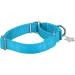 Adjustable Martingale Dog Collar - Durable No Escape Nylon for Medium Large & Small Dogs (Turquoise L 42cm-66cm) - Buy Online on GoSupps.com