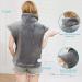Wapaneus XL Large Heating Pad 33x24'' - Electric Heat Therapy for Back & Neck Pain Relief - 3 Temp Settings, Auto Shut-Off, Machine Washable - Gray - Buy Online on GoSupps.com