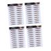 Housoutil 4pcs Eyebrow Stickers Eyebrow Transfer Sticker 6d Hair-like Eyebrows Stickers 4d Post Paper Make up 21x15cm Brown