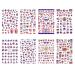 400+ Pieces 4th of July Nail Stickers  American Flag Patriotic Independence Day Nail Art Sticker False Nail Design Self-Adhesive Nail Decals Manicure Nail Tip Decoration for Fourth of July