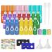 Ferry pier roll on glass bottles for essential oil glass roller refillable container aromatherapy fragrance glass attachment 10ml roller empty bottles for at home travel (24PCS OI)