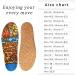Senthmetic Natural Cork Insoles - Graffiti Style, High Arch Support Orthotics for Flat Feet, Pronation, and Foot Pain Relief - Free Tailoring Included - Buy Online on GoSupps.com