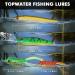 TRUSCEND Fishing Lures Kit - 115Pcs Tackle Box for Bass Trout Salmon, Crankbaits, Spinnerbaits, Soft Plastic Worms, Jigs, Hooks - Freshwater & Saltwater Fishing Gear Set - Buy Online on GoSupps.com