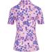 JACK SMITH Women's Golf Polo Shirt | Short Sleeve Moisture Wicking Zipper Top | Pink-floral, Large - Buy Online on GoSupps.com