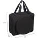 Portable Craft Kits Storage Bag - Embroidery Project Tote with Multifunctional Pockets (Black) - Buy Online on GoSupps.com