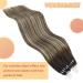 Youngsee Real Hair Microring Extensions - Ombre Dark Brown 55cm | Remy Micro Loop Hair Extensions 50g #4/18/4 - Buy Online on GoSupps.com
