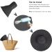 DRESHOW Beach Hat for Women - Big Straw Wide Brim Summer Sun Hat UPF 50+ - Black/Wire Edge - Buy Online on GoSupps.com