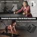 Pilates Bar Kit with Resistance Bands for Full Body Shaping - Stainless Steel Stick for Home Gym Workouts - Dark Black - Buy Online on GoSupps.com
