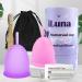 iLuna Menstrual Cup - Medical-Grade Silicone 2 Sizes & Cleansing Brush | Ideal for Daily Use - Buy Online on GoSupps.com