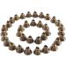 Vintage Bronze Jingle Bells 35Pcs - Christmas Tree Ornaments & Dog Doorbell - Wind Chimes Making Crafts - Buy Online on GoSupps.com