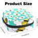Stylish Menstruation Bag with Zipper | Cute Bee Pattern | Women's Tampon & Napkin Organizer | Perfect for Girls & Women - Buy Online on GoSupps.com