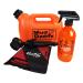 Mud Daddy - Starter Bundle 5L Orange Portable Pet Washing Device 500 ml Prewash Anti Bacterial Spray and Red Micro Fibre Towel Pet Grooming Perfect for Dogs Horses and Small Animals