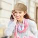 Women's Vintage Newsboy Cap Set - White & Khaki | Soft 8 Panel Cabbie Beret Hats for Girls | Medium Size - Buy Online on GoSupps.com