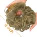 OMGREAT 2PCS Thick Updo Messy Hair Buns Curly Wavy Ponytail Extensions - Ash Blonde Color - Hair Scrunchies for Women and Girls - Buy Online on GoSupps.com