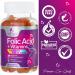 Extra Strength Prenatal Folic Acid Gummies for Women - Chewable Folate Supplement for Pregnancy - 60 Peach Flavor Gummies - Buy Online on GoSupps.com