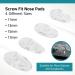 Buy Eyeglass Nose Pads - Screw-in Silicone Teardrop Shape - 10 Pairs (11mm) | Sports World Vision - Buy Online on GoSupps.com