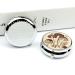 Vintage Mushroom Round Pill Box | 3 Compartment Medicine Organizer | Decorative Metal Travel Pill Case - Buy Online on GoSupps.com