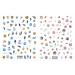 2 Sheets 5D Embossed Nail Stickers Seashell Starfish Nail Stickers Ocean Summer Beach Nail Charms Self-Adhesive Nail Art Decal DIY Nail Design Manicure Decorations for Women Girls