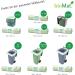 Biomat Compostable 80L Garbage Bags - 10 Premium Organic Waste Bags for Bio & Residual Waste Bin - Climate Neutral - Made in Germany - Buy Online on GoSupps.com