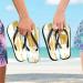Mnsruu Giraffe Paw Print Flip Flops - XL Travel & Home Spa Footwear for Men & Women | International Shipping Available - Buy Online on GoSupps.com