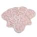 5pcs Washable Women Menstrual Pads Strong Water Absorption Reusable Sanitary Pads Skin Friendly Multilayer Bamboo Fiber Period (Pink)