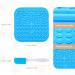 3 Pcs Licky Mats for Dogs 2 Dog Lick Mats with 1 Silicone Spatula Dog Lick Pad with Strong Suction Suitable for Pet Bathing Grooming Training 2 PCS (1 PCS Blue + 1 PCS Orange) - Buy Online on GoSupps.com