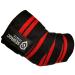 Sedroc Sports Weight Lifting Elbow Wraps - Red Powerlifting Support Sleeves - Pair - Buy Online on GoSupps.com